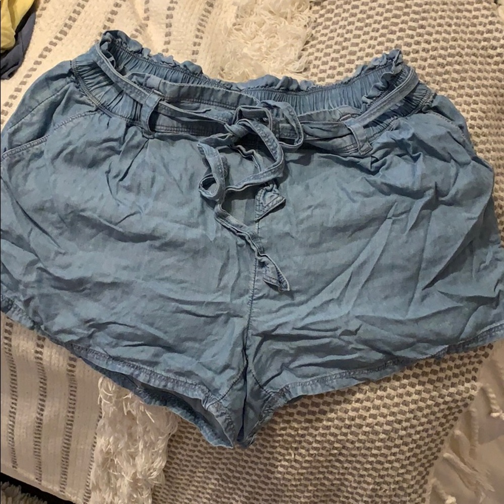 Soft denim shorts